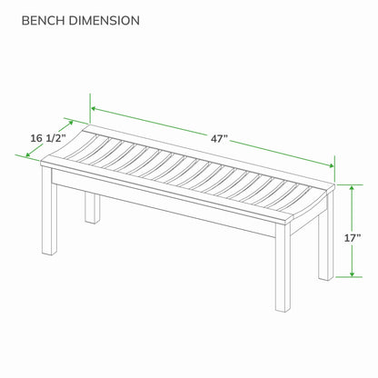 Cambridge Casual Caterina 6-Piece Teak Outdoor Extendable Dining Set