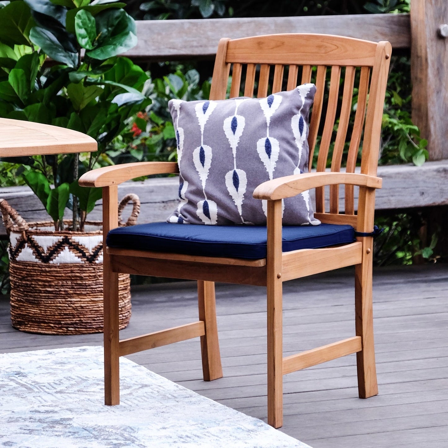 Cambridge Casual Caterina 6-Piece Teak Outdoor Extendable Dining Set