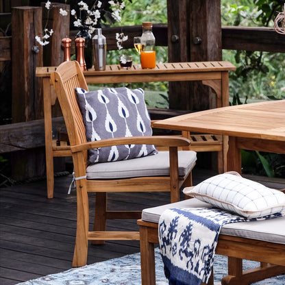 Cambridge Casual Caterina 6-Piece Teak Outdoor Extendable Dining Set