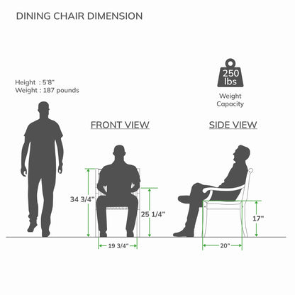Cambridge Casual Chara 5-piece Teak Patio Dining Set with Cushion