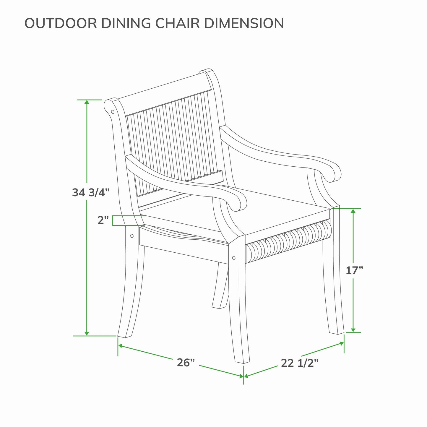 Cambridge Casual Chara 5-piece Teak Patio Dining Set with Cushion
