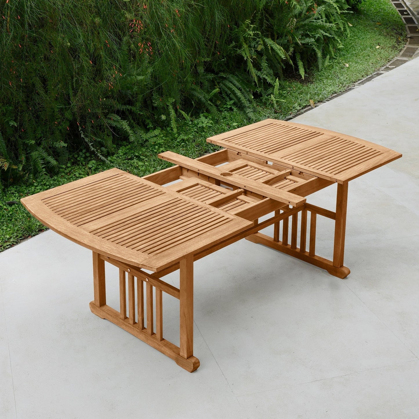 Cambridge Casual Chignik 7-piece Teak Patio Extendable Dining Set