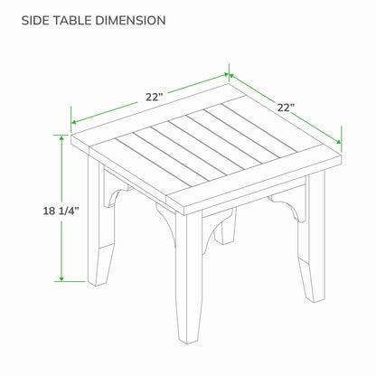 Cambridge Casual Leon 5-piece Teak Wood Patio Conversation Set