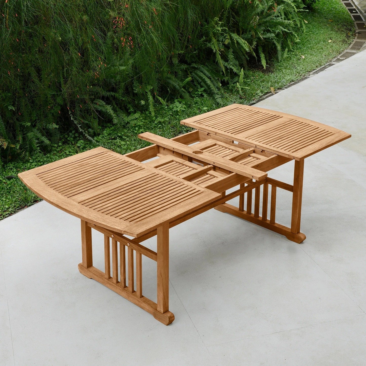 Cambridge Casual Leon 6-Piece Teak Patio Extendable Dining Set