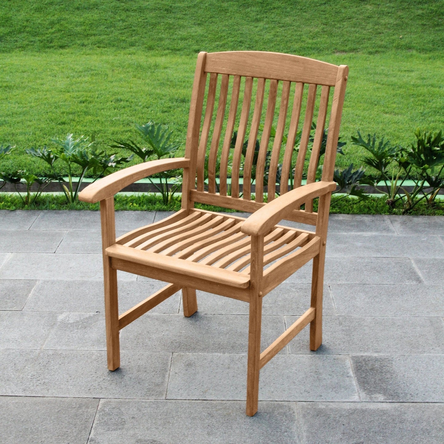 Cambridge Casual Leon 6-Piece Teak Patio Extendable Dining Set