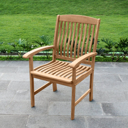 Cambridge Casual Leon 6-Piece Teak Patio Extendable Dining Set