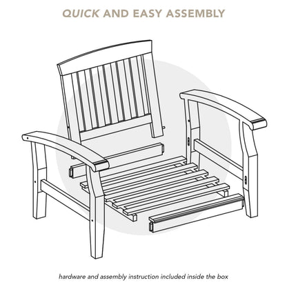 Cambridge Casual Leon 7-piece Teak Patio Conversation Set