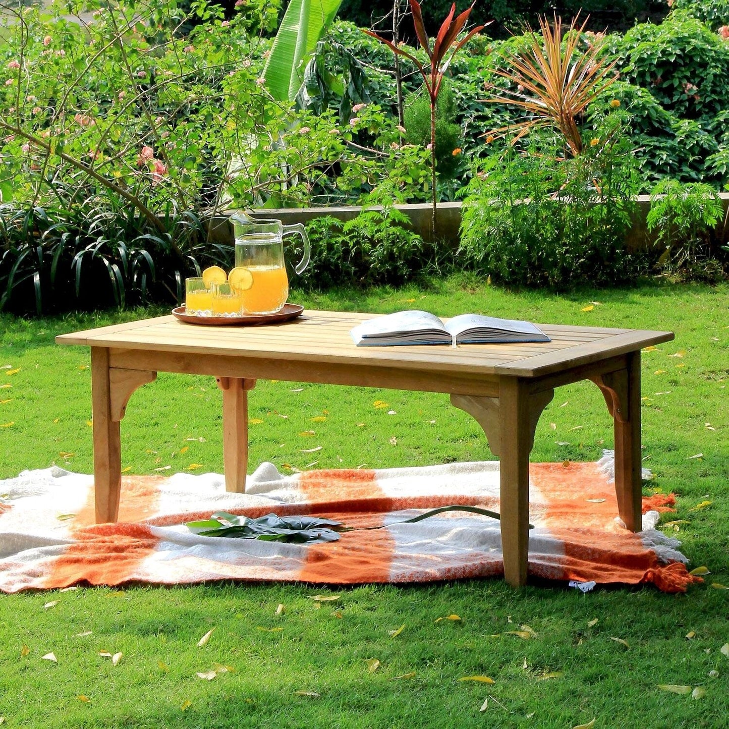 Cambridge Casual Leon 7-piece Teak Patio Conversation Set