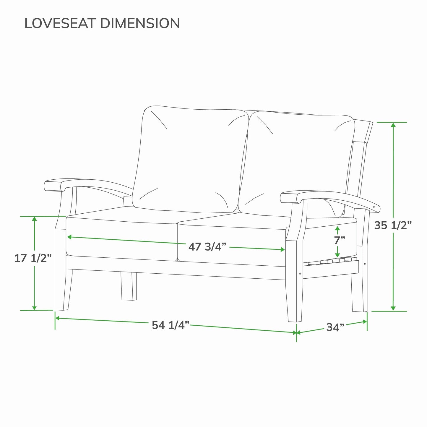 Cambridge Casual Leon 7-piece Teak Patio Conversation Set
