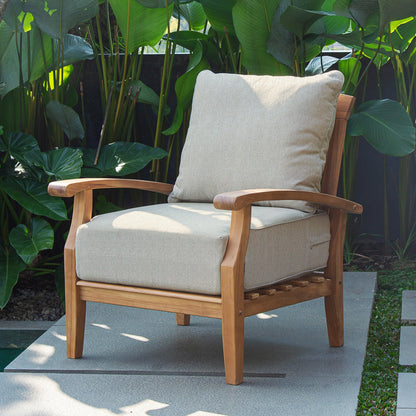 Cambridge Casual Leon 7-piece Teak Patio Conversation Set