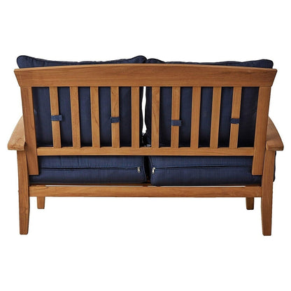 Cambridge Casual Leon 7-piece Teak Patio Conversation Set