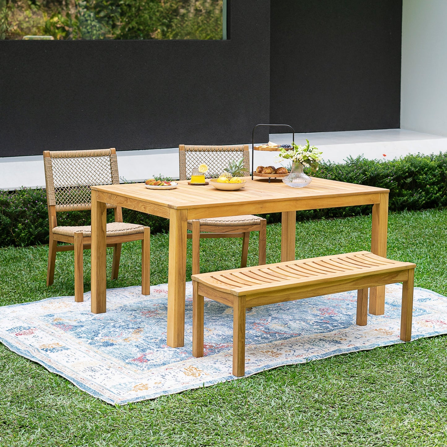 Cambridge Casual Paxton 4-piece Teak Outdoor Dining Set