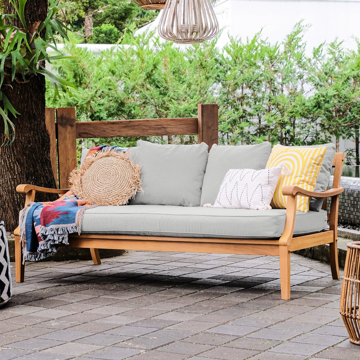 Cambridge Casual Robin 4-piece Teak Wood Patio Conversation Set