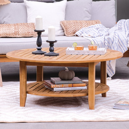 Cambridge Casual Robin 4-piece Teak Wood Patio Conversation Set