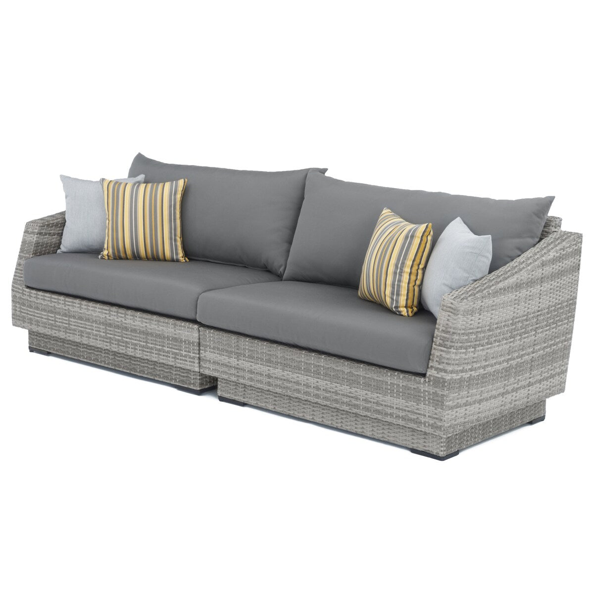Cannes Deluxe 8 Piece Sunbrella Outdoor Patio Sofa & Club Chair Set