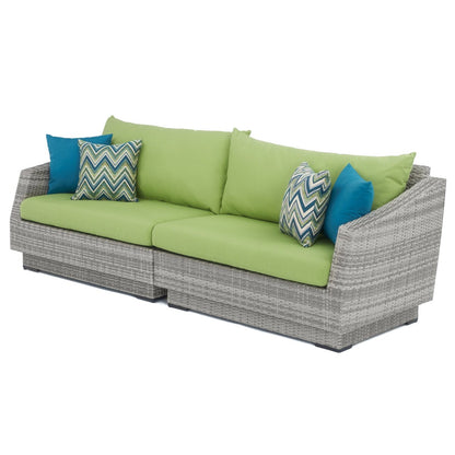 Cannes Deluxe 8 Piece Sunbrella Outdoor Patio Sofa & Club Chair Set