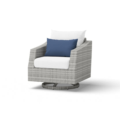 Cannes Deluxe 8 Piece Sunbrella Outdoor Patio Sofa & Club Chair Set