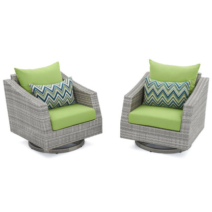 Cannes Deluxe 8 Piece Sunbrella Outdoor Patio Sofa & Club Chair Set