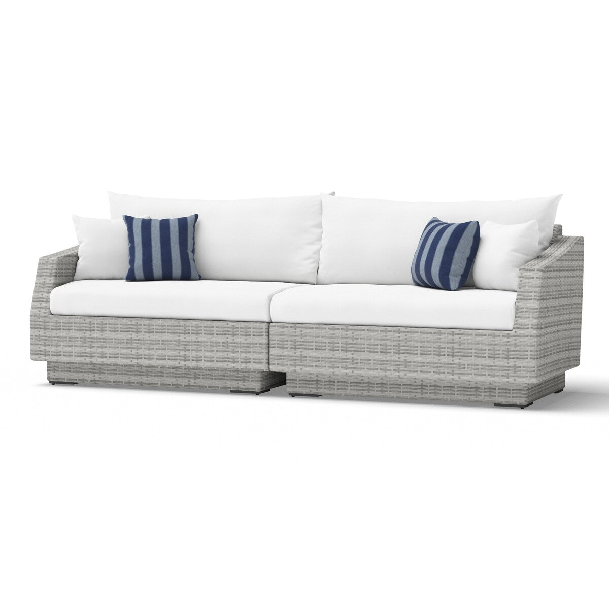 Cannes Deluxe 8 Piece Sunbrella Outdoor Patio Sofa & Club Chair Set