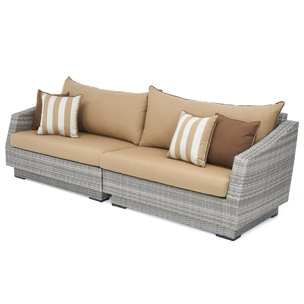 Cannes Deluxe 8 Piece Sunbrella Outdoor Patio Sofa & Club Chair Set