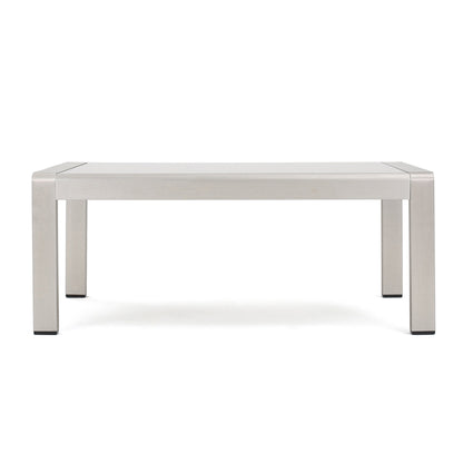 Cape Coral Aluminum and Sunbrella Outdoor 5 Seater Chat Set with Cushions by Christopher Knight Home