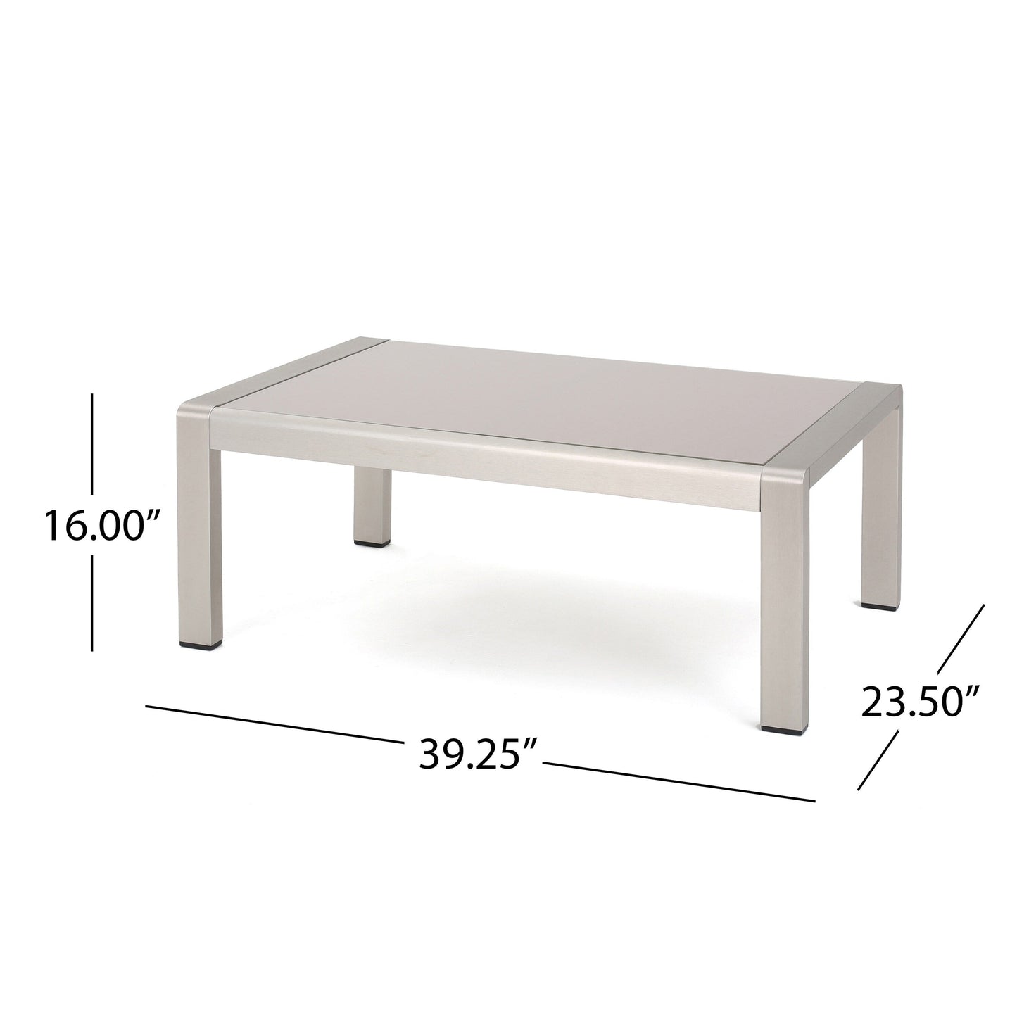 Cape Coral Aluminum and Sunbrella Outdoor 5 Seater Chat Set with Cushions by Christopher Knight Home