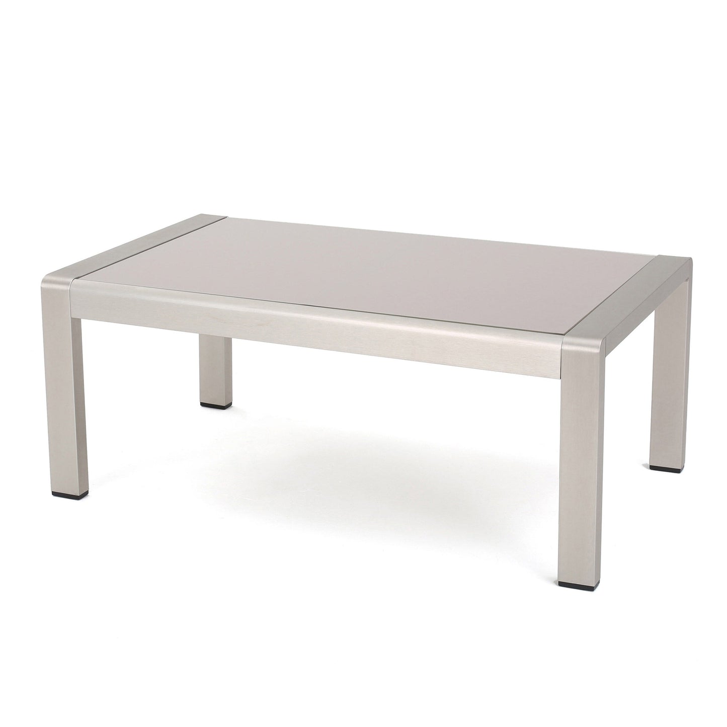 Cape Coral Aluminum and Sunbrella Outdoor 5 Seater Chat Set with Cushions by Christopher Knight Home