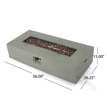 Cape Coral Grey 5-piece Fire Table Patio Chat Set by Christopher Knight Home