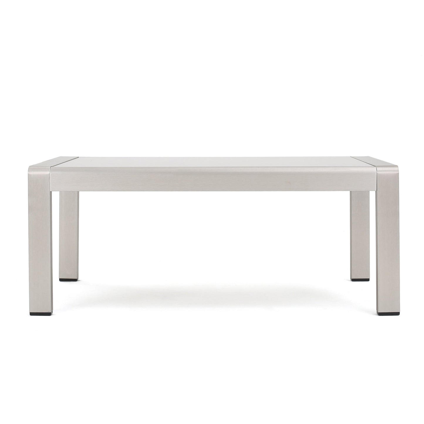 Cape Coral Outdoor 5 Seater Aluminum Sofa Chat Set with 2 Side Tables by Christopher Knight Home