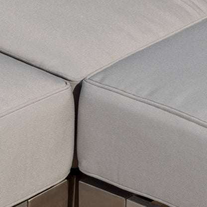 Cape Coral Outdoor 5-Seater Sectional Set by Christopher Knight Home