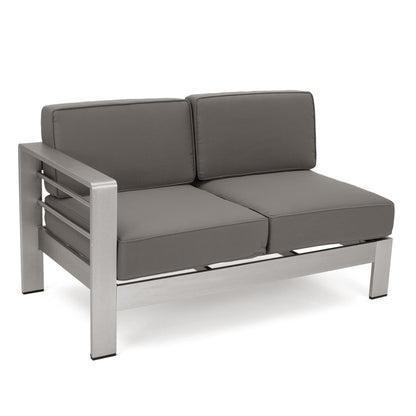 Cape Coral Outdoor 5-piece Sofa Set with Fire Pit by Christopher Knight Home