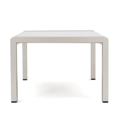 Cape Coral Outdoor 7-Seater Aluminum Patio Sofa Set with Coffee Table by Christopher Knight Home