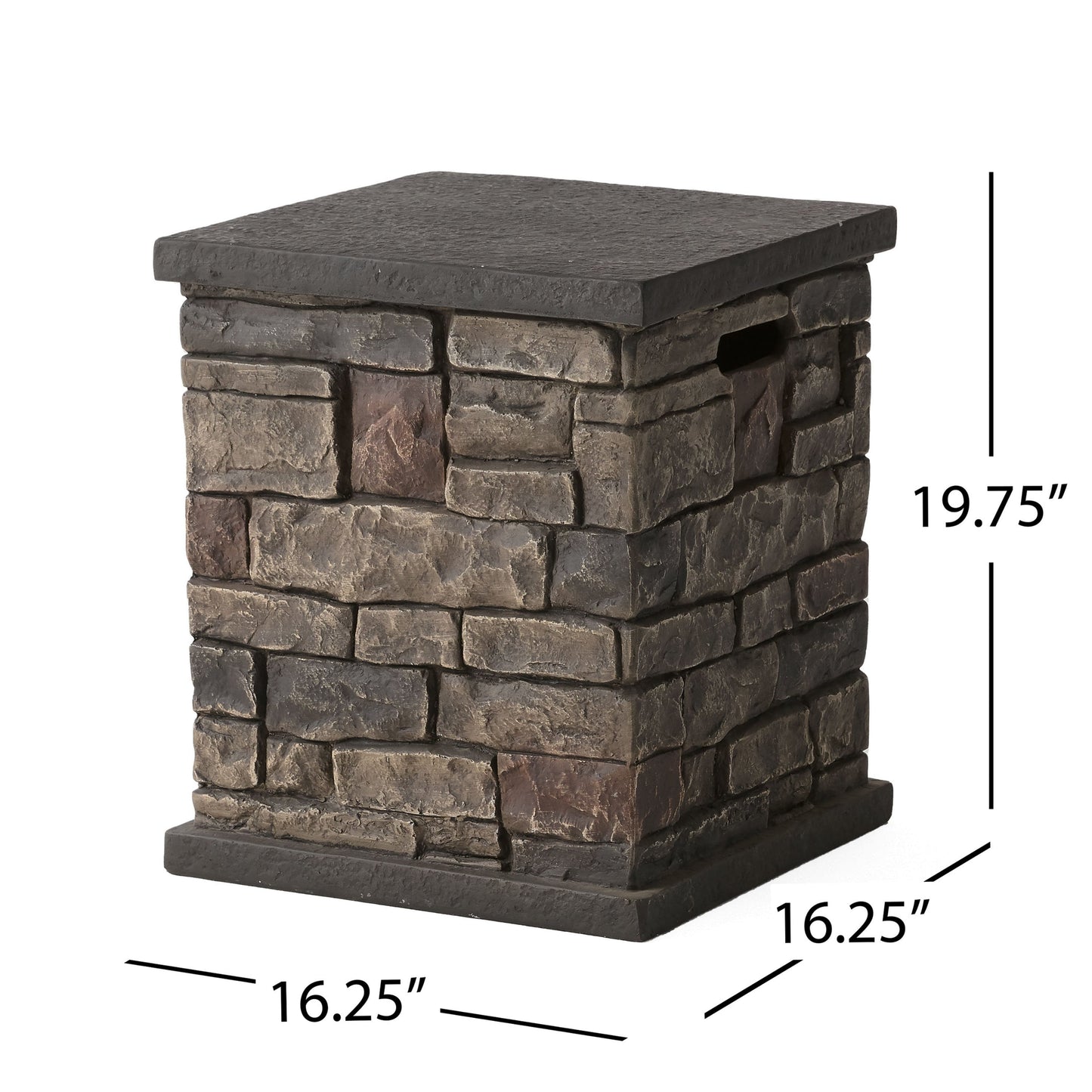 Cape Coral Outdoor 7 Seater Extended Aluminum Chat Set with Fire Pit by Christopher Knight Home