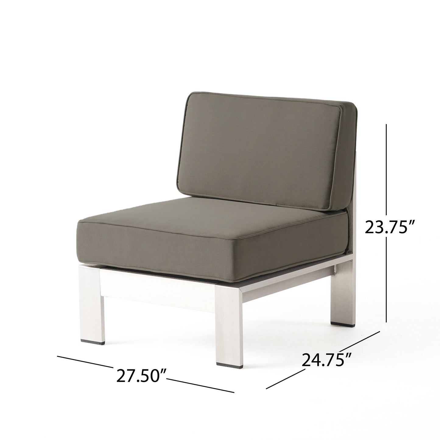 Cape Coral Outdoor 7 Seater Extended Aluminum Chat Set with Fire Pit by Christopher Knight Home