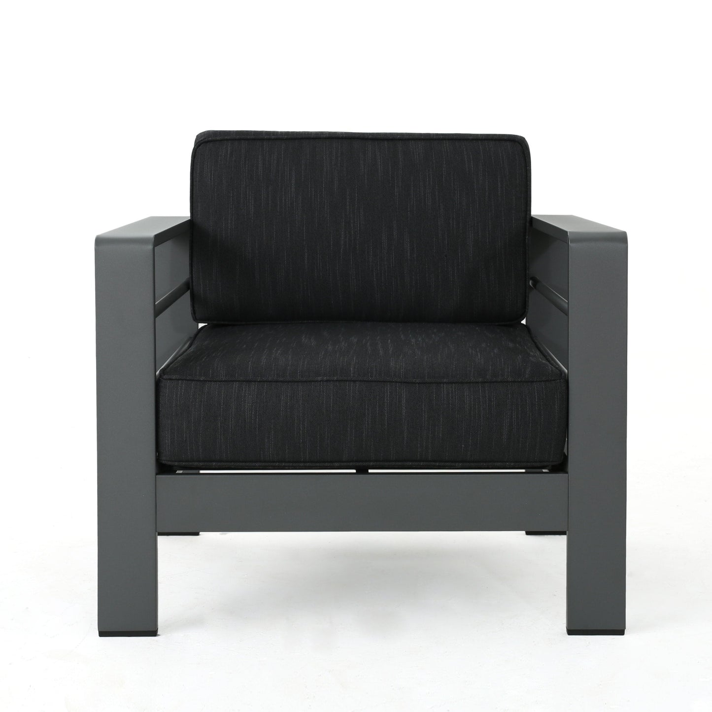 Cape Coral Outdoor Aluminum 5-piece Chat Set with Cushions by Christopher Knight Home