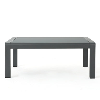 Cape Coral Outdoor Aluminum Sectional Sofa by Christopher Knight Home