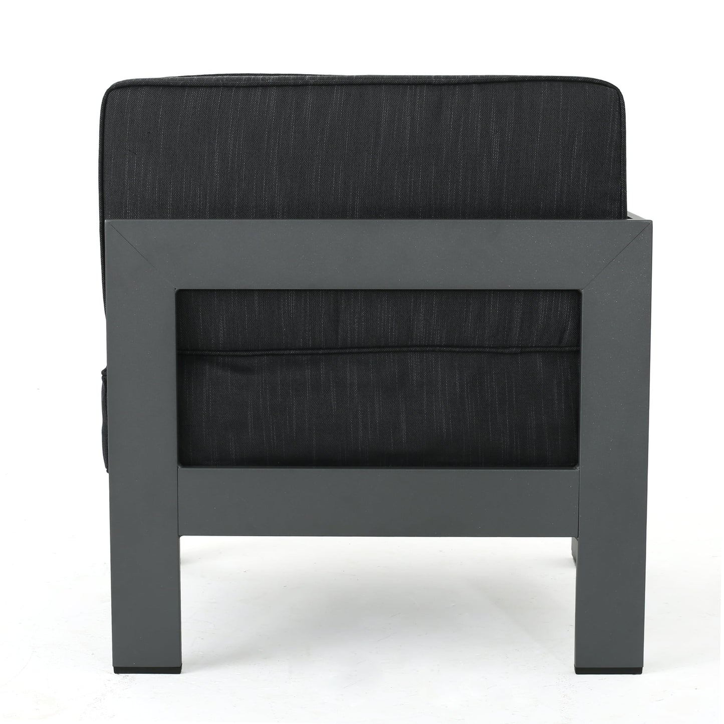 Cape Coral Aluminum Outdoor Sectional Sofa Set with Fire Table by Christopher Knight Home