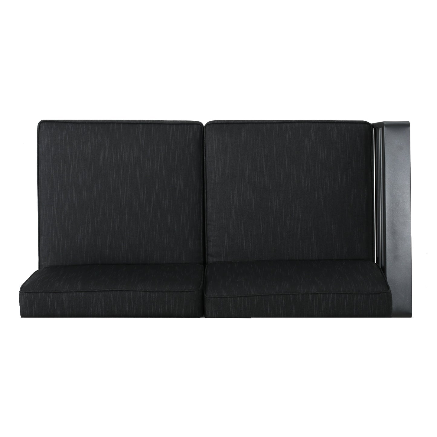 Cape Coral Aluminum Outdoor Sectional Sofa Set with Fire Table by Christopher Knight Home