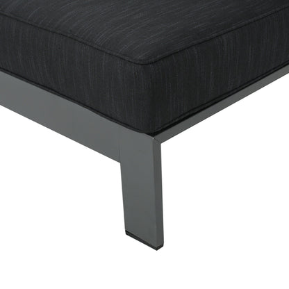Cape Coral Aluminum Outdoor Sectional Sofa Set with Fire Table by Christopher Knight Home