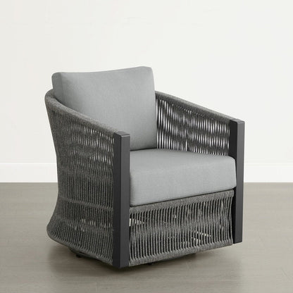 Carlos Outdoor Patio Furniture Bistro Set Swivel Chair