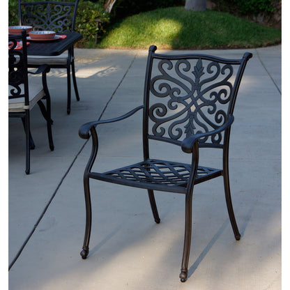 Casablanca Black Cast Aluminum 9-piece Outdoor Dining Set with Cushions