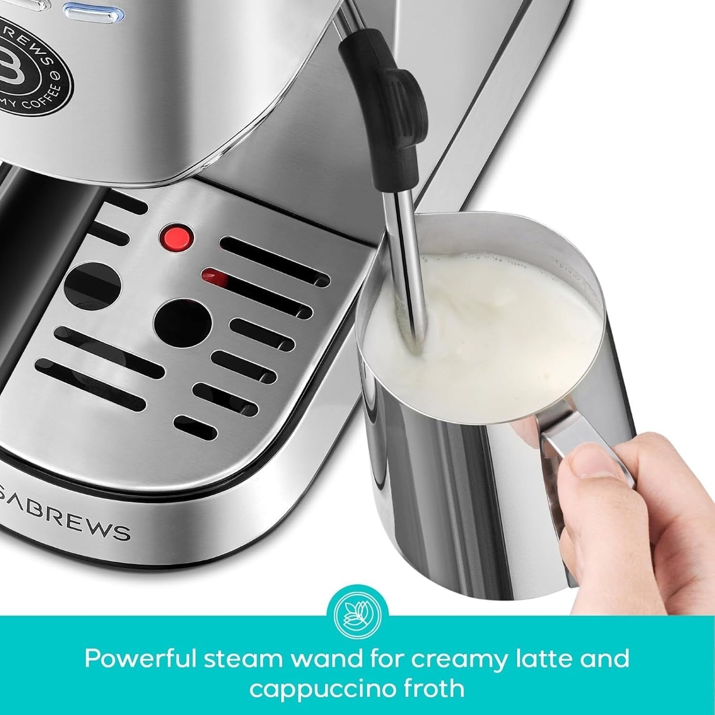 Casabrews 20 Bar Professional Espresso Machine W/ Milk Frothing System