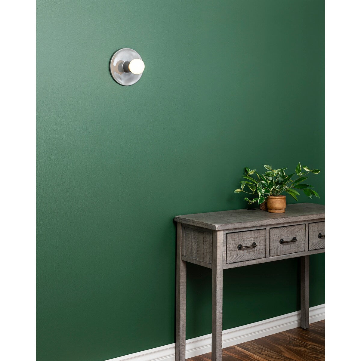 Ceramic Discus Wall Sconce