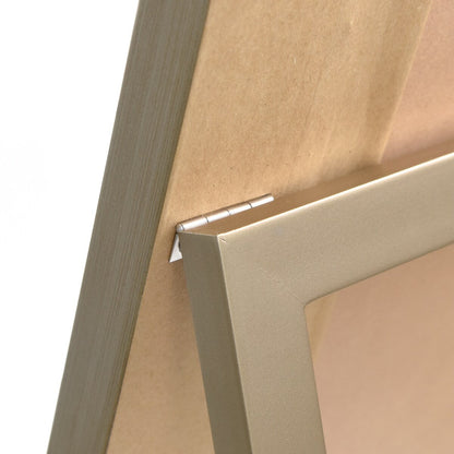 Champagne Bead Beveled Rectangular Wall Mirror - Clear