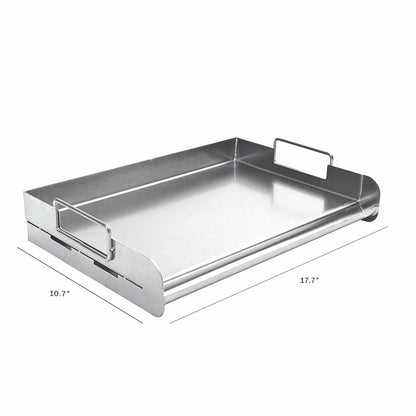 Charcoal Companion Stainless Steel Pro Grill Griddle - 18 in x 12 in