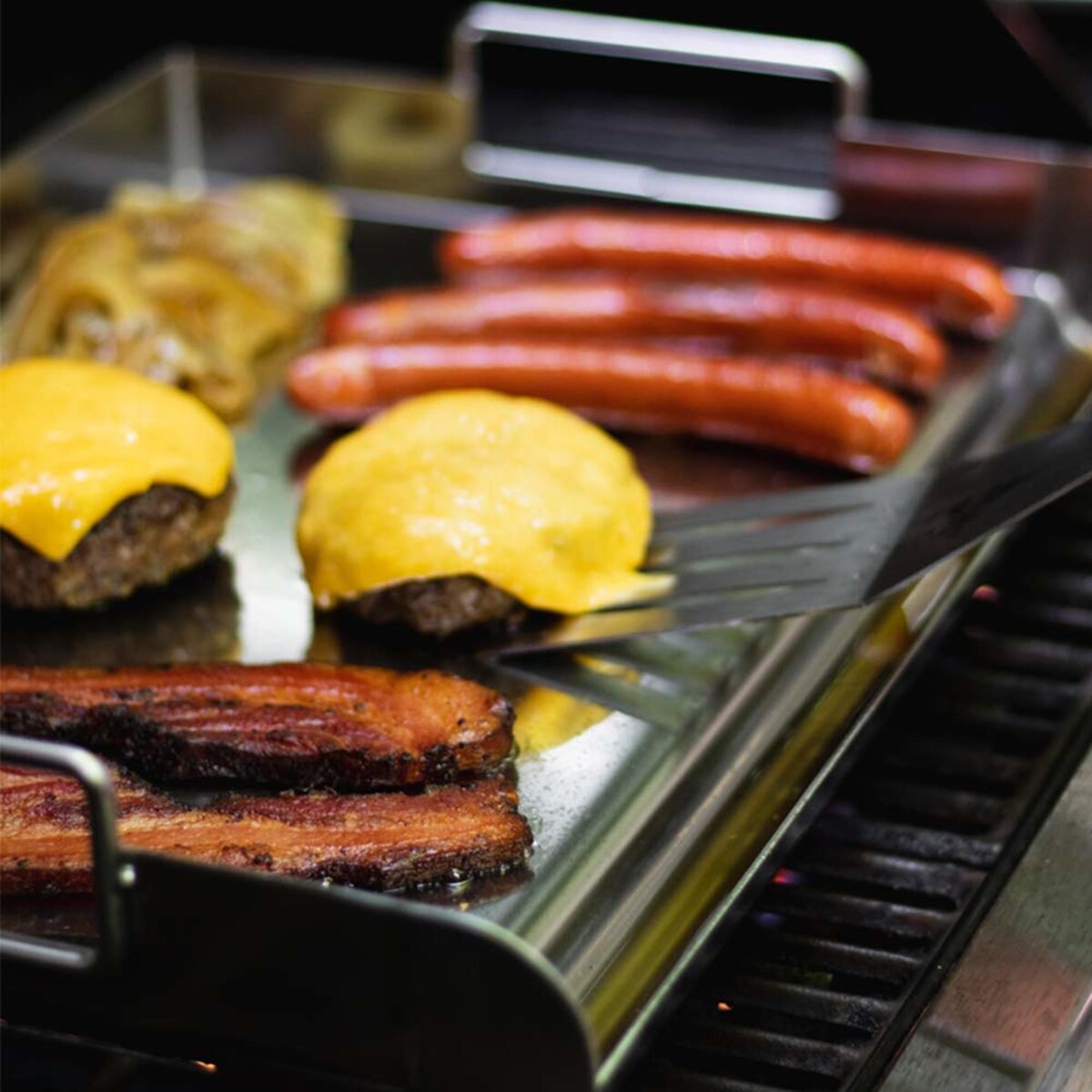 Charcoal Companion Stainless Steel Pro Grill Griddle - 18 in x 12 in