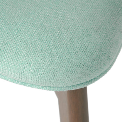 Chazz Mid-Century Modern Upholstered Rubberwood Dining Chairs (Set of 2/4) by Christopher Knight Home