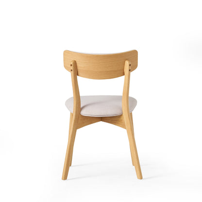 Chazz Mid-Century Modern Upholstered Rubberwood Dining Chairs (Set of 2/4) by Christopher Knight Home