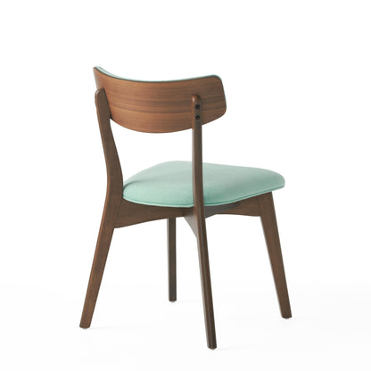 Chazz Mid-Century Modern Upholstered Rubberwood Dining Chairs (Set of 2/4) by Christopher Knight Home
