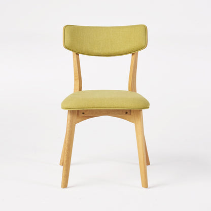 Chazz Mid-Century Modern Upholstered Rubberwood Dining Chairs (Set of 2/4) by Christopher Knight Home